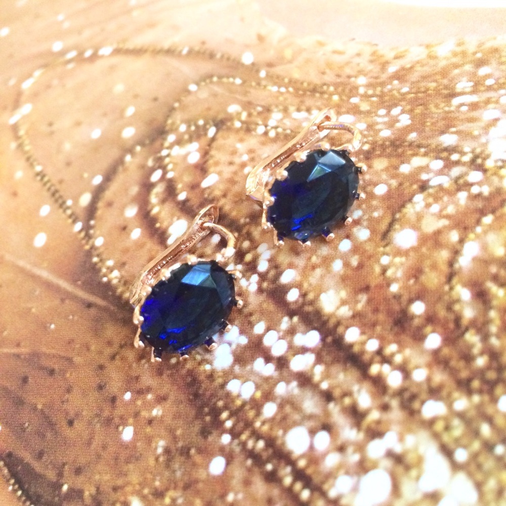 Sapphire Earrings.